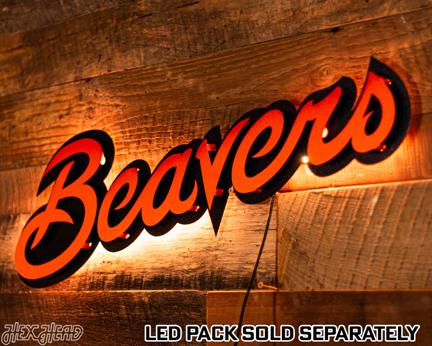 Oregon State "Beavers" 3D Metal Wall Art