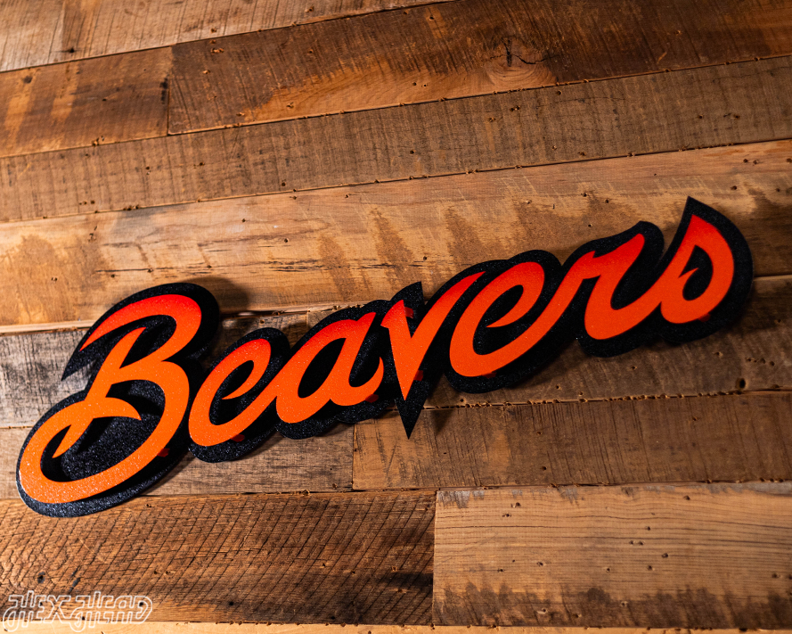 Oregon State "Beavers" 3D Metal Wall Art