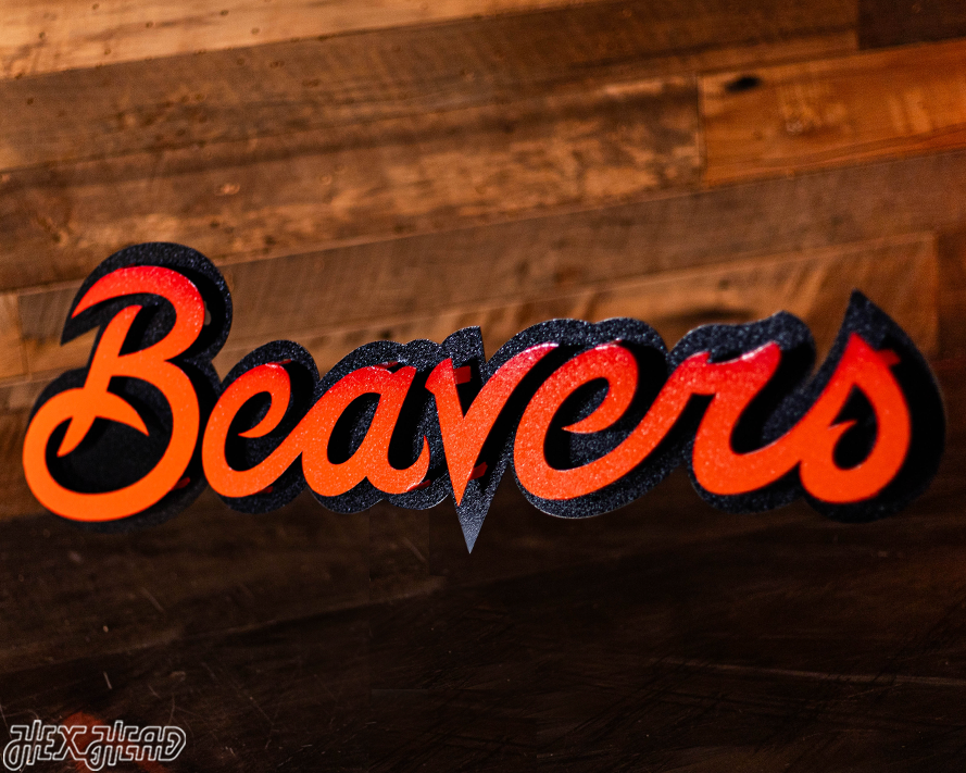 Oregon State "Beavers" 3D Metal Wall Art