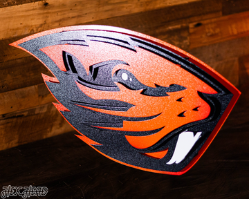 Oregon State Beaver 3D Metal Wall Art