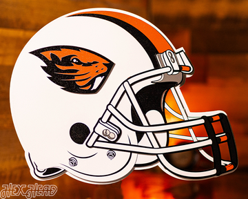 Oregon State Beaver BLITZ COLLECTION - 8 LAYER 3D Metal Wall Art