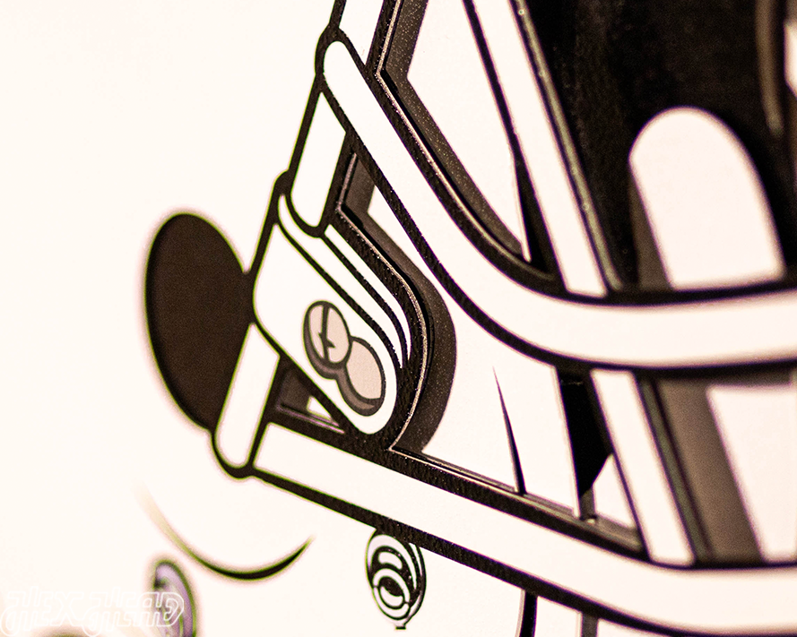 Oregon State Beaver BLITZ COLLECTION - 8 LAYER 3D Metal Wall Art