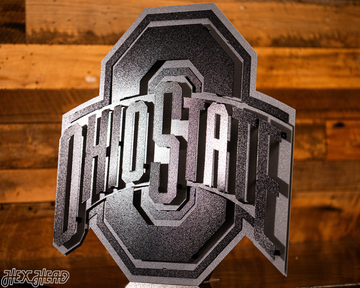 MONOCHROME - The Ohio State 3D Metal Artwork