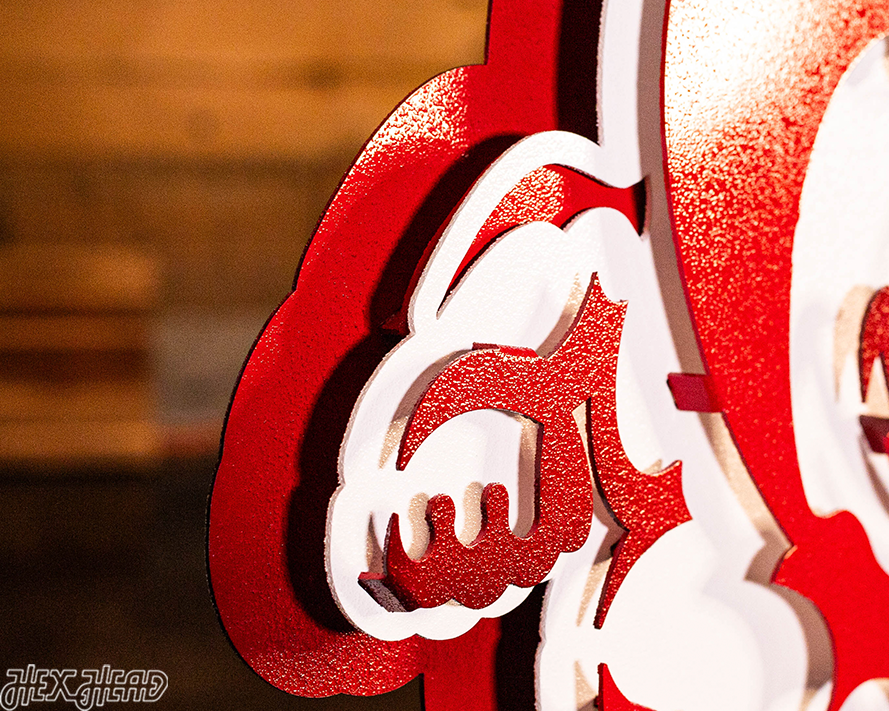 The Ohio State "Brutus" 3D Metal Artwork