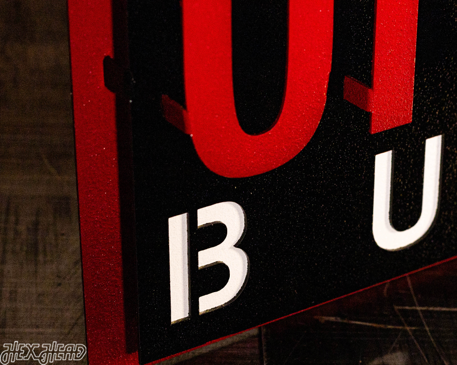 The Ohio State "Brutus" 3D Metal Artwork