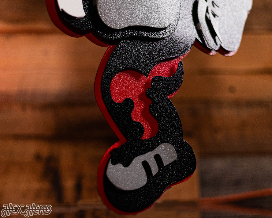 Ohio State "Brutus" Mascot 3D Vintage Metal Wall Art