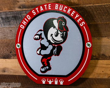 VARSITY Collection -Ohio State Brutus SINGLE Layer Wall Art