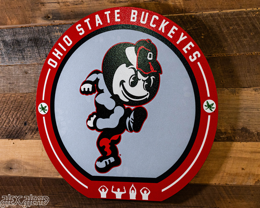 VARSITY Collection -Ohio State Brutus SINGLE Layer Wall Art