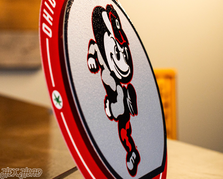 Ohio State Brutus "Double Play" On the Shelf or on the Wall Art