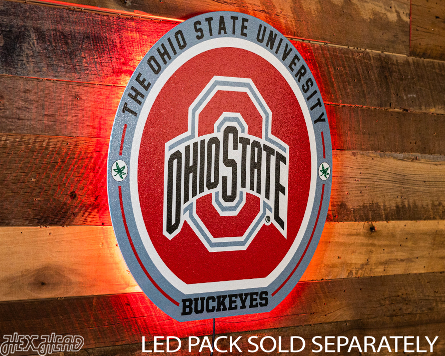 VARSITY Collection -Ohio State Buckeyes SINGLE Layer Wall Art