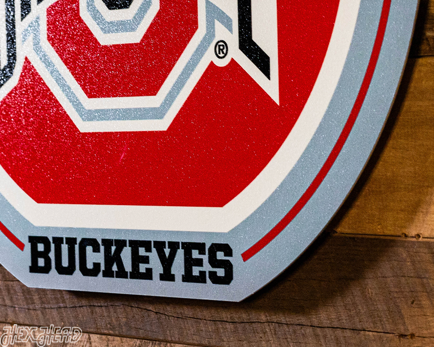 VARSITY Collection -Ohio State Buckeyes SINGLE Layer Wall Art