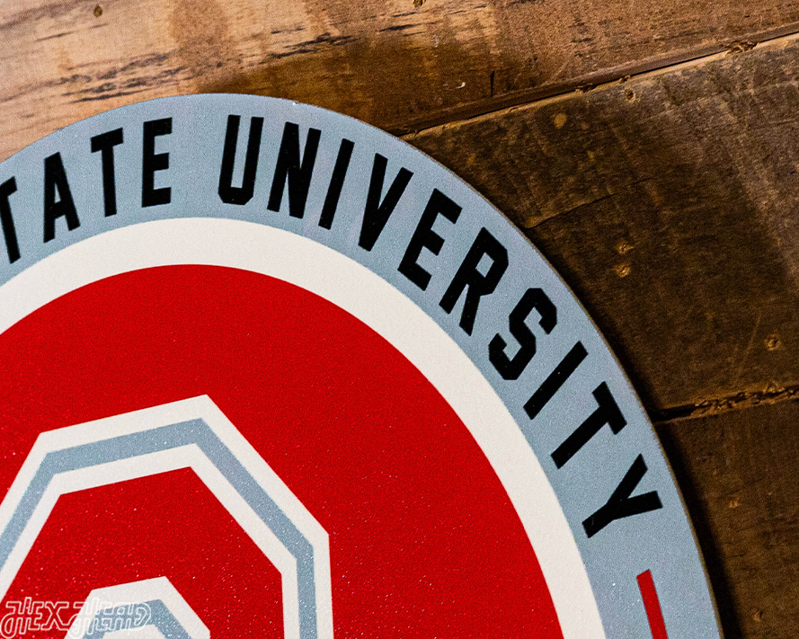 VARSITY Collection -Ohio State Buckeyes SINGLE Layer Wall Art