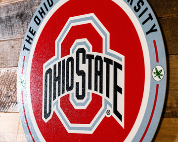 VARSITY Collection -Ohio State Buckeyes SINGLE Layer Wall Art