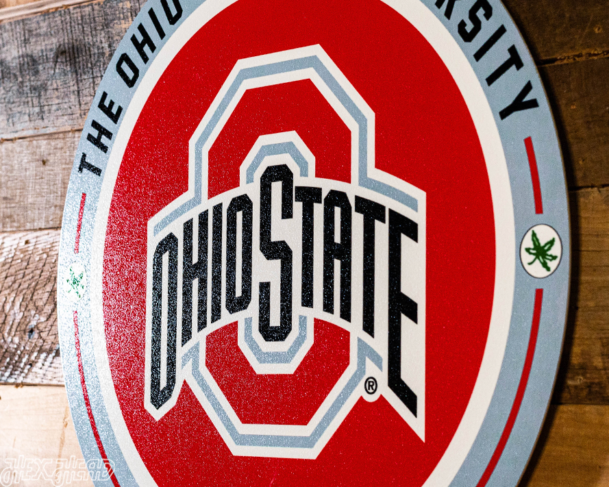 VARSITY Collection -Ohio State Buckeyes SINGLE Layer Wall Art