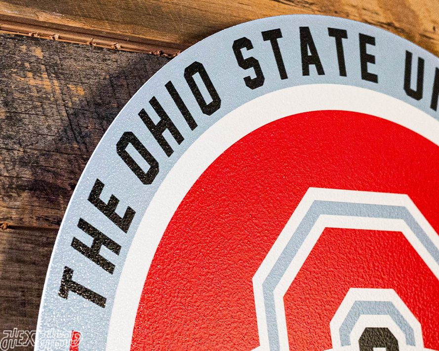 VARSITY Collection -Ohio State Buckeyes SINGLE Layer Wall Art