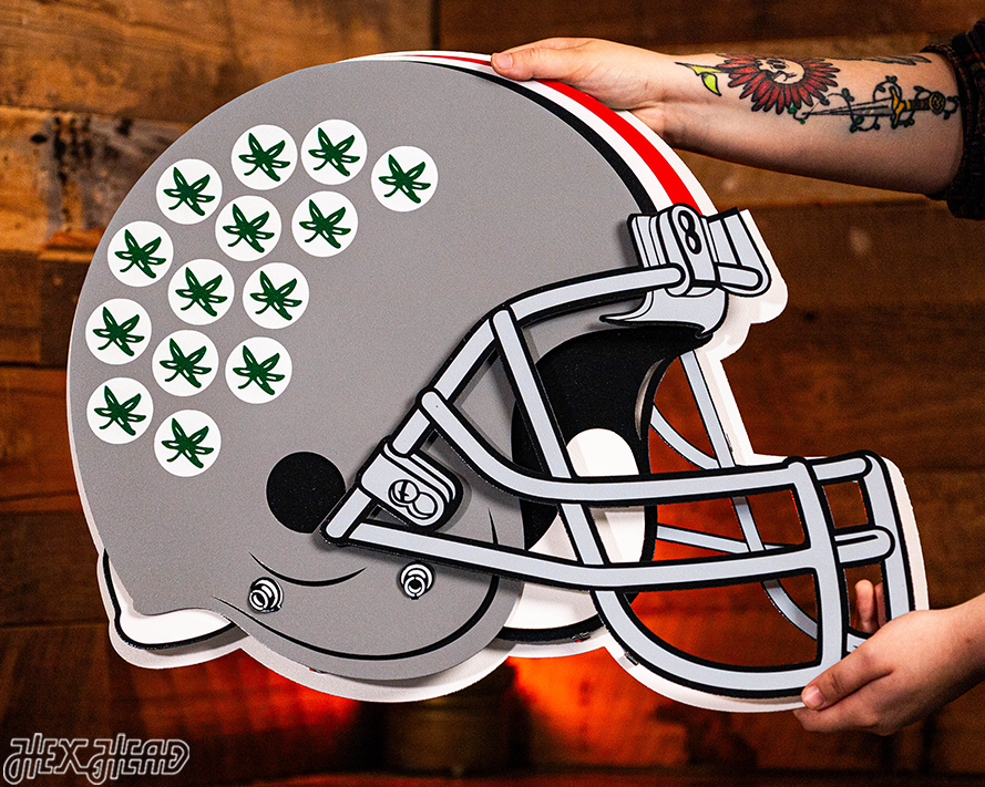 Ohio State BLITZ COLLECTION - 8 LAYER 3D Metal Wall Art