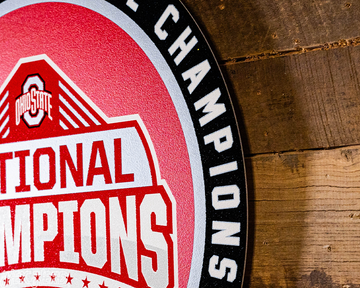 VARSITY Collection - Ohio State Buckeyes 2024 National Champions SINGLE Layer Wall Art