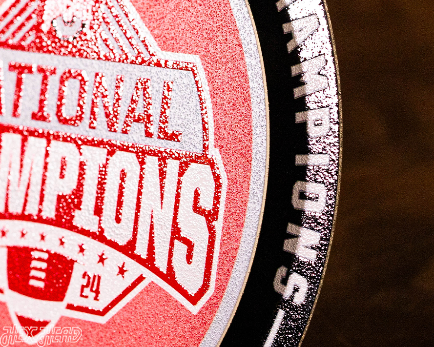 Ohio State Buckeyes 2024 National Champions "Double Play" On the Shelf or on the Wall Art