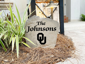 Oklahoma Sooners Design-A-Stone Landscape Art Family Name