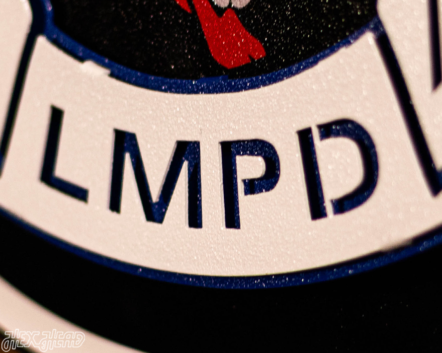 LMPD Non Fatal Shooting Unit Badge 3D Vintage Metal Wall Art