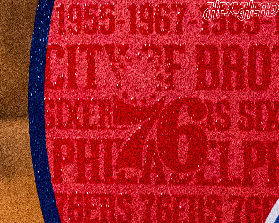 Philadelphia 76ers CRAFT SERIES 3D Embossed Metal Wall Art