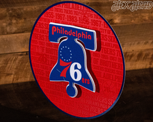 Load image into Gallery viewer, CRAFT SERIES - Philadelphia 76ers 3D Embossed Metal Wall Art
