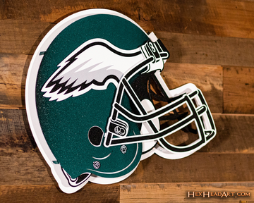 Philadelphia Eagles BLITZ Collection - 8 Layer Helmet 3D Vintage Metal Wall Art