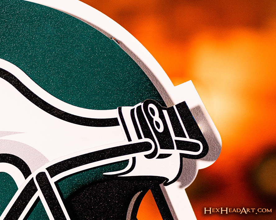 Philadelphia Eagles BLITZ Collection - 8 Layer Helmet 3D Vintage Metal Wall Art
