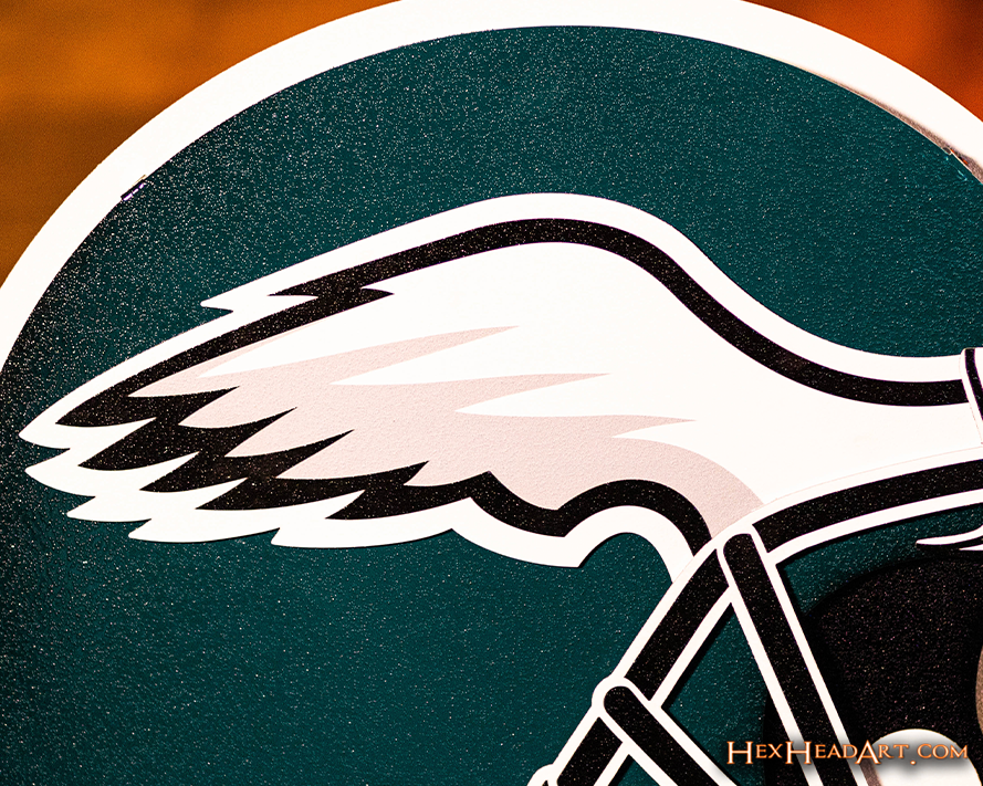 Philadelphia Eagles BLITZ Collection - 8 Layer Helmet 3D Vintage Metal Wall Art
