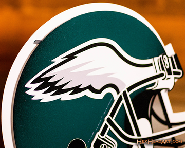 Philadelphia Eagles BLITZ Collection - 8 Layer Helmet 3D Vintage Metal Wall Art