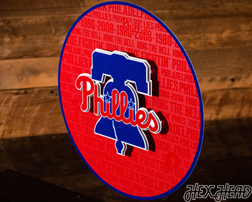 Philadelphia Phillies CRAFT SERIES 3D Embossed Metal Wall Art