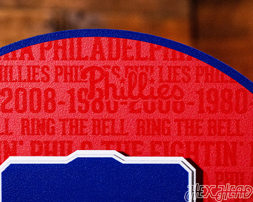 Philadelphia Phillies CRAFT SERIES 3D Embossed Metal Wall Art