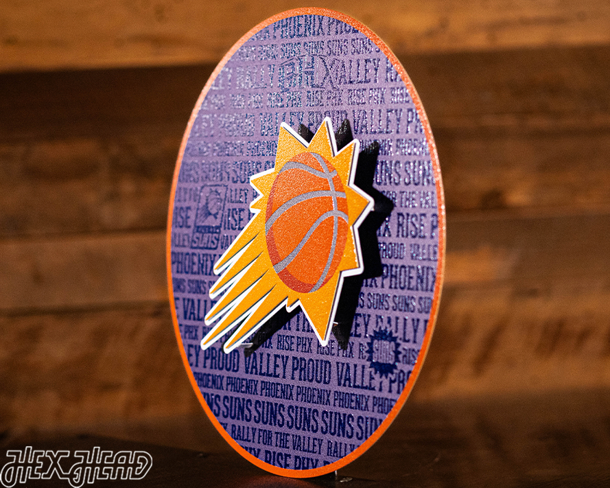 Phoenix Suns CRAFT SERIES 3D Embossed Metal Wall Art