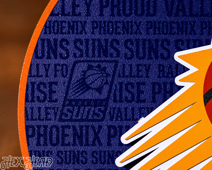 Phoenix Suns CRAFT SERIES 3D Embossed Metal Wall Art