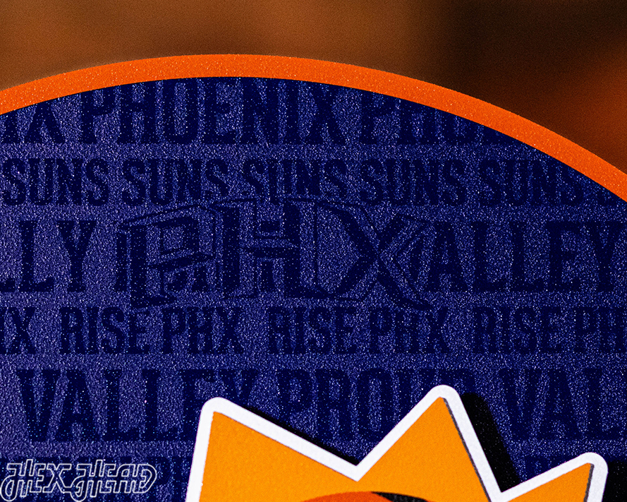 Phoenix Suns CRAFT SERIES 3D Embossed Metal Wall Art