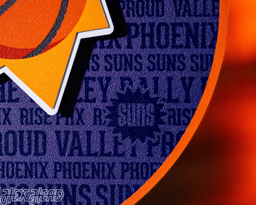 Phoenix Suns CRAFT SERIES 3D Embossed Metal Wall Art
