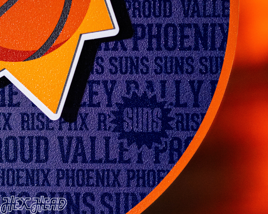 Phoenix Suns CRAFT SERIES 3D Embossed Metal Wall Art