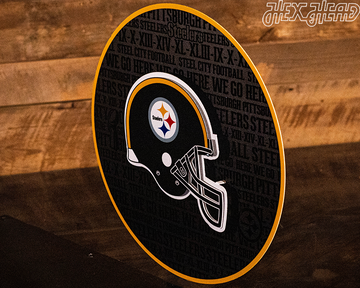 Pittsburgh Steelers CRAFT SERIES 3D Embossed Metal Wall Art