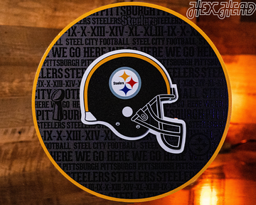 Pittsburgh Steelers CRAFT SERIES 3D Embossed Metal Wall Art