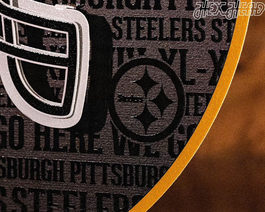 Pittsburgh Steelers CRAFT SERIES 3D Embossed Metal Wall Art
