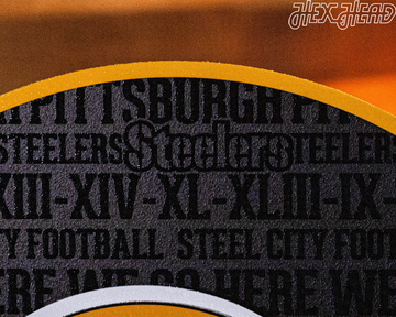 Pittsburgh Steelers CRAFT SERIES 3D Embossed Metal Wall Art