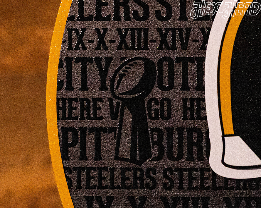 Pittsburgh Steelers CRAFT SERIES 3D Embossed Metal Wall Art
