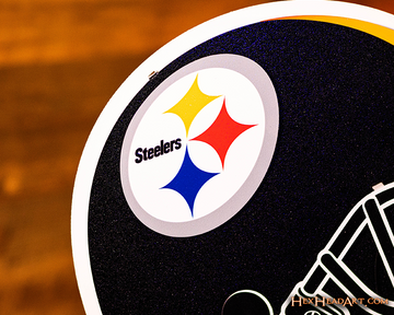 Pittsburgh Steelers BLITZ Collection - 8 Layer Helmet 3D Vintage Metal Wall Art