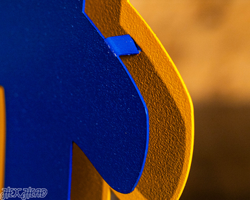 Pittsburgh "Pitt" Script 3D Metal Wall Art