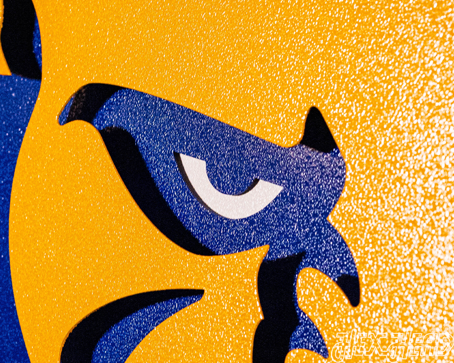 Pittsburgh Panther Mascot 3D Vintage Metal Wall Art