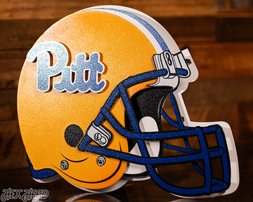 Pittsburgh Panthers BLITZ COLLECTION - 8 LAYER Helmet 3D Metal Wall Art
