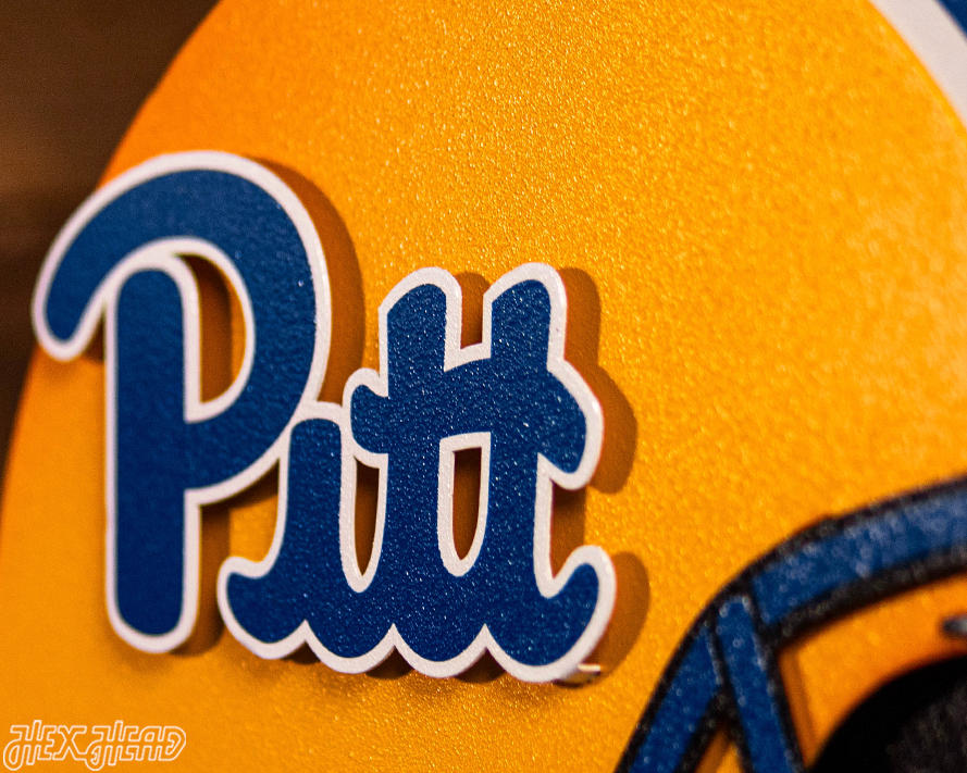Pittsburgh Panthers BLITZ COLLECTION - 8 LAYER Helmet 3D Metal Wall Art
