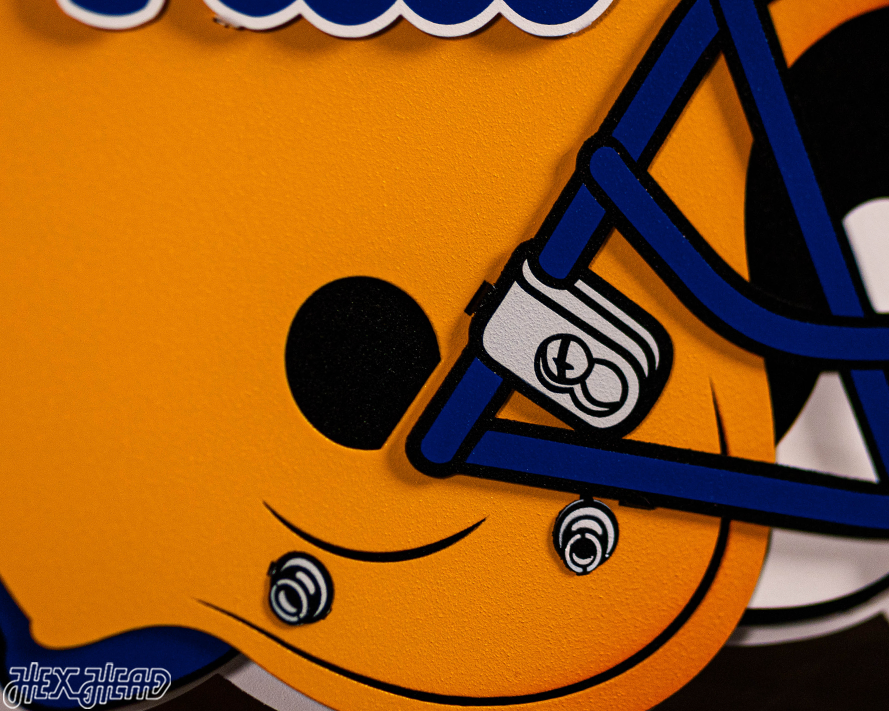 Pittsburgh Panthers BLITZ COLLECTION - 8 LAYER Helmet 3D Metal Wall Art