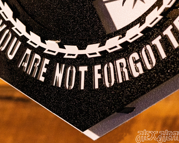 POW MIA "Never Forgotten" 3D Vintage Metal Wall Art