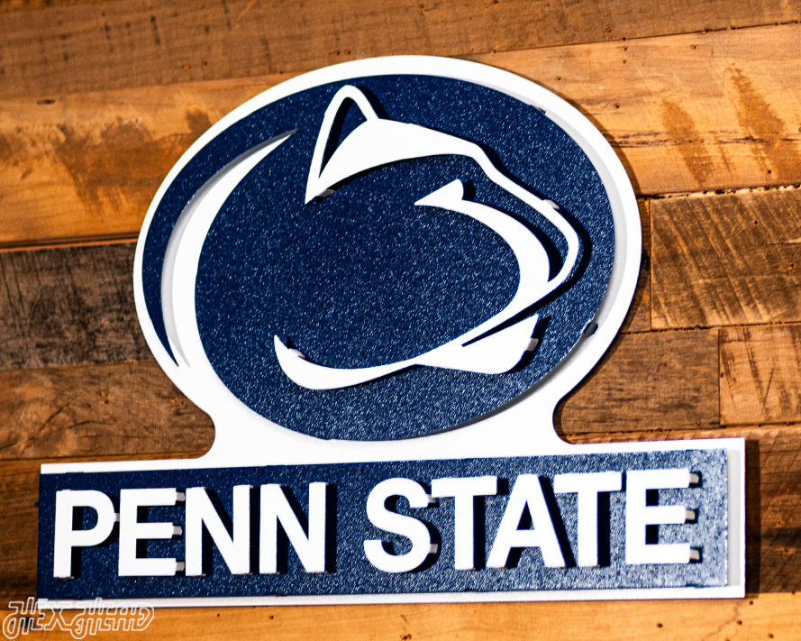 Penn State Nittany Lions w/ Penn State 3D Metal Wall Art